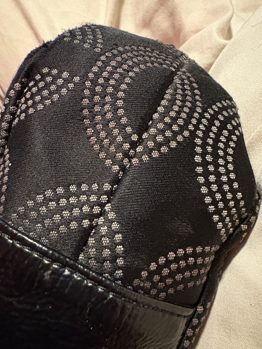 Coach Black Signature Jacquard Nylon Tote with Patent Leather Trim - Picture 9 of 13